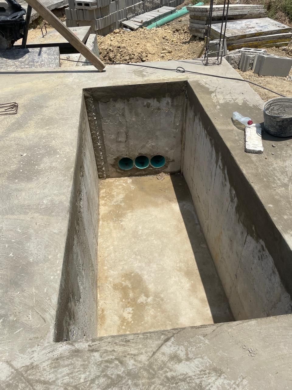 Concrete drainage channel