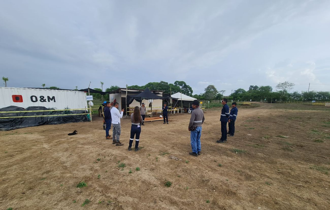 San Luis de Sincé — site grading for the Solenium solar farm