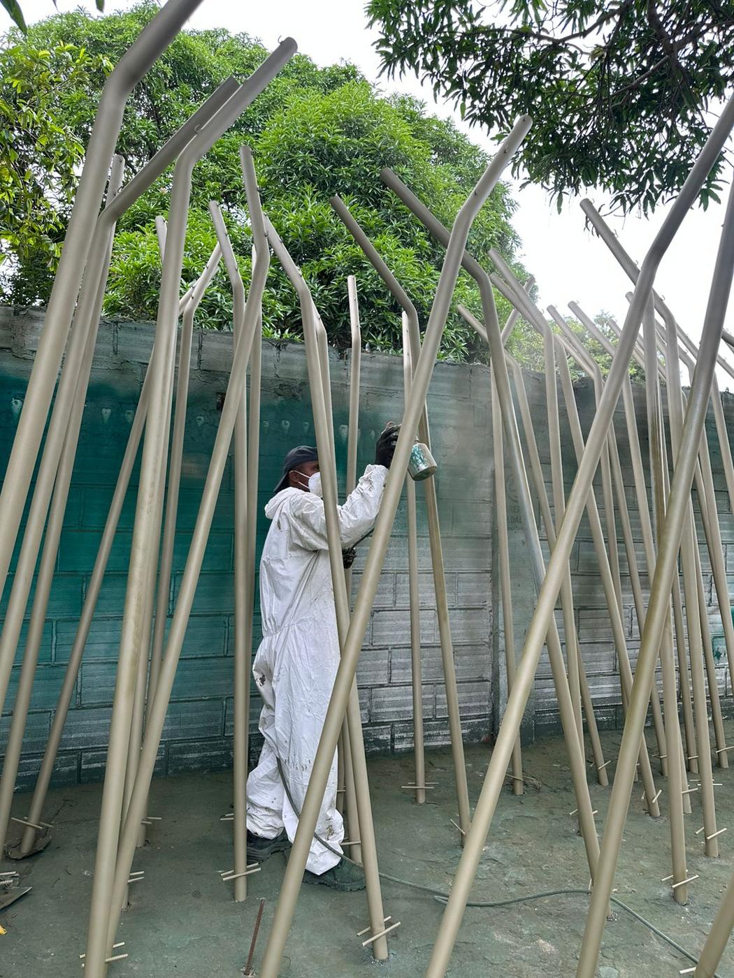Galvanized tubing transformation in our plant